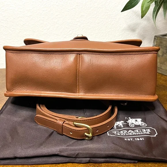 NEW COACH VINTAGE WILLIS BAG, BRITISH TAN No. 9927 - Picture 7 of 13